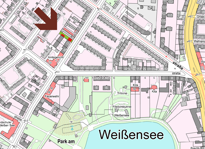 der Standort im Bezirk